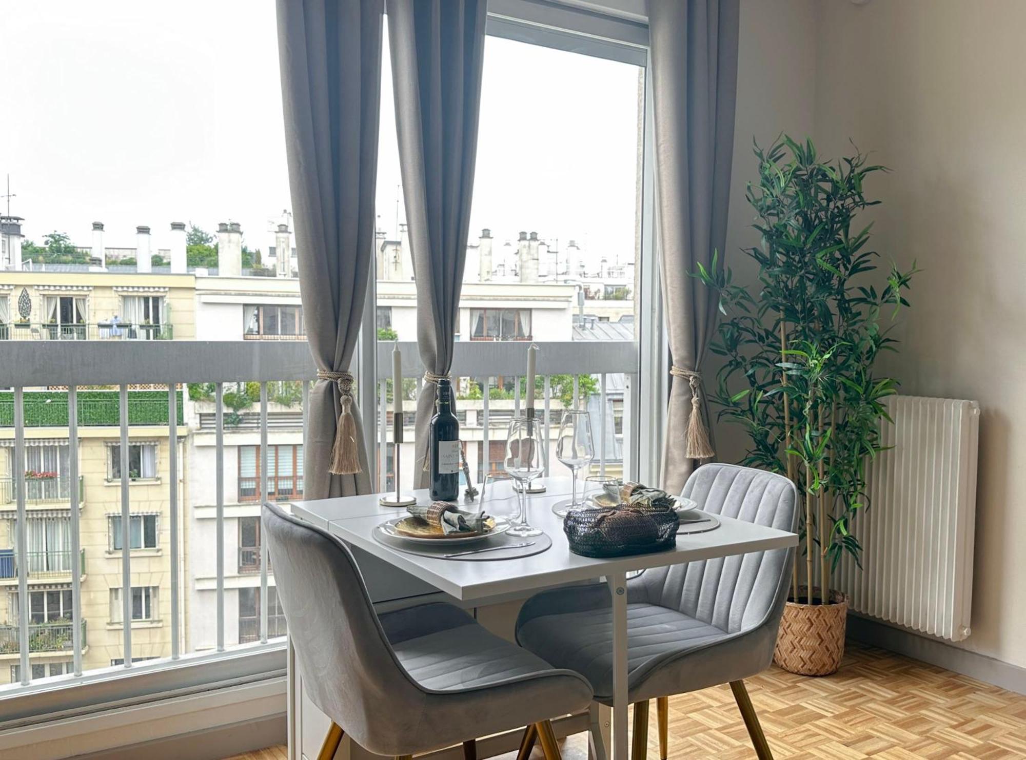 Brand-New Studio With Eiffel Tower View Παρίσι Εξωτερικό φωτογραφία
