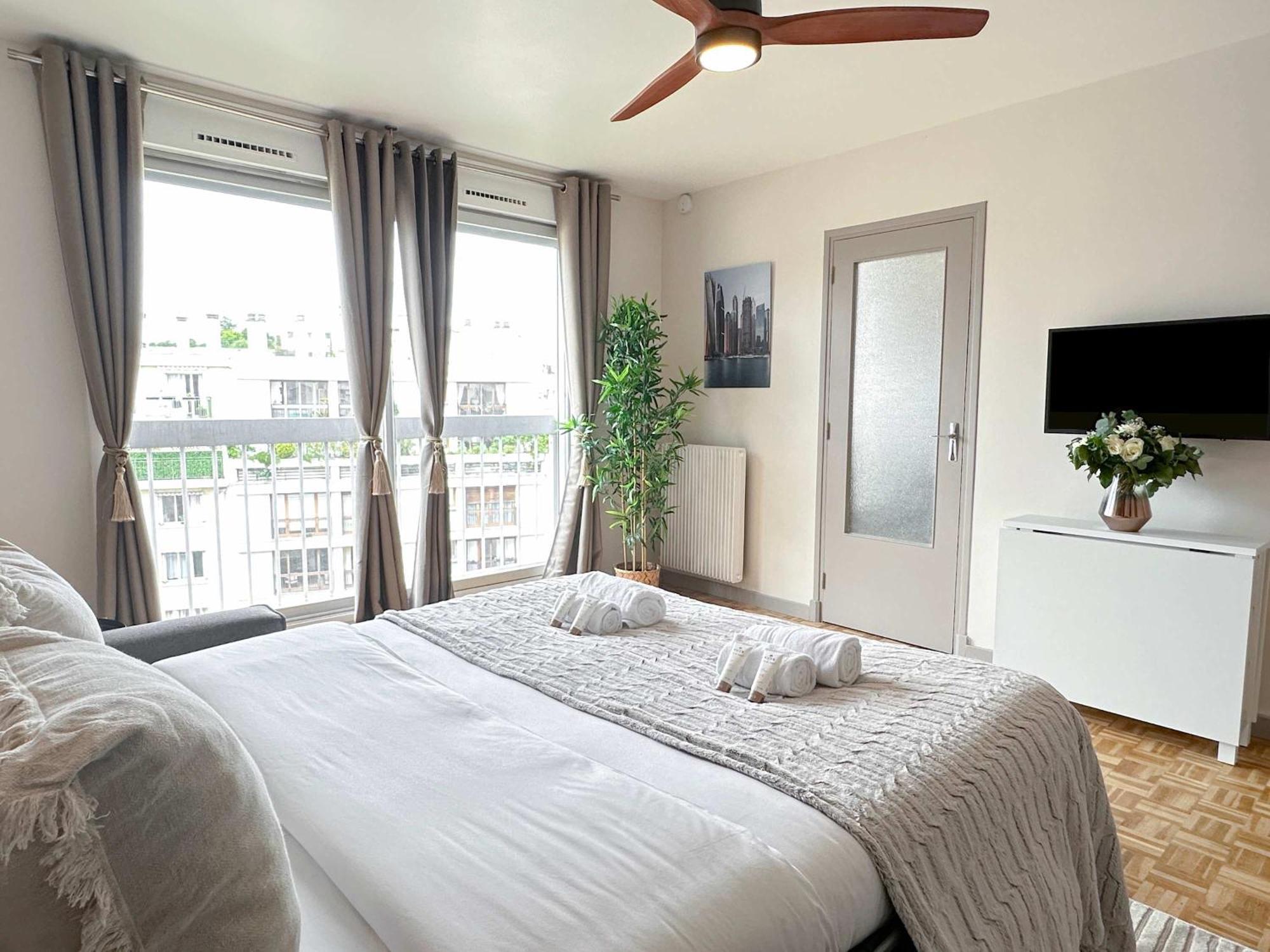 Brand-New Studio With Eiffel Tower View Παρίσι Εξωτερικό φωτογραφία